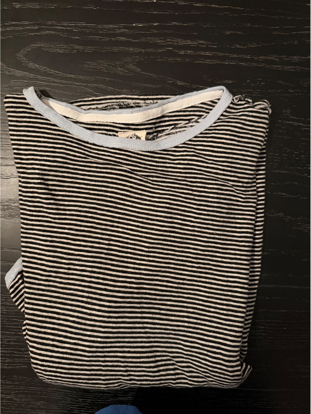 We the Free like new Veronica black & white striped long sleeve